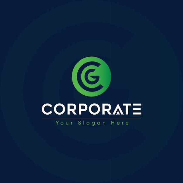 Corporate Letter logo design Premium Vector