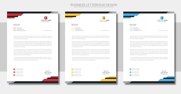 Corporate letterhead design