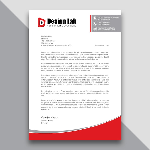 Corporate Letterhead Design