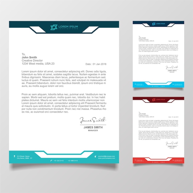 Corporate Letterhead Templates