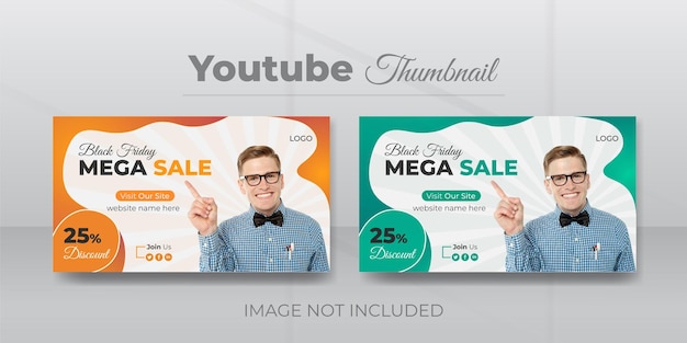 Corporate Live YouTube Thumbnail and Banner Template