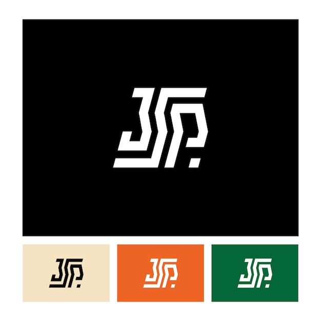 Corporate and minimalist logo design concept for JSP abbreviation