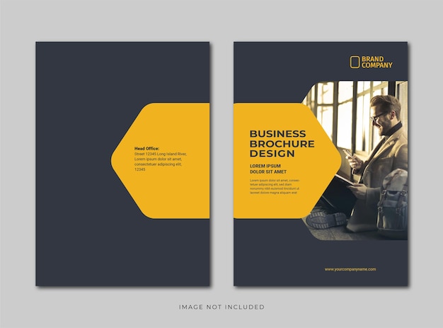 corporate modern annual report cover template design