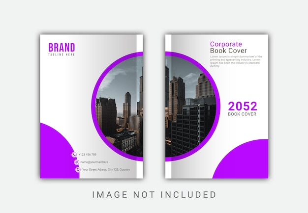 Corporate modern business book cover design