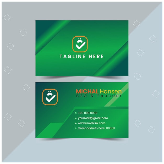 Corporate Modern Business card Template for your Company.