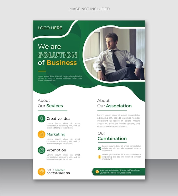 Corporate modern business Flyer design template