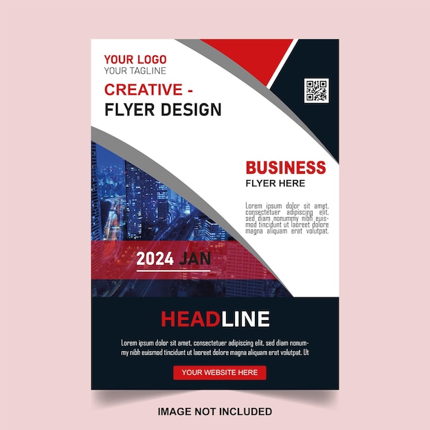 Corporate modern business flyer template design