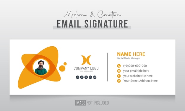 Corporate Modern and Creative Email Signature Design Template