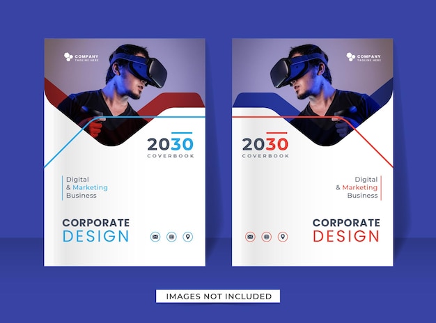 Corporate modern flyer poster and book cover design template in a4 size can be adapt to annual report magazine banner brochure