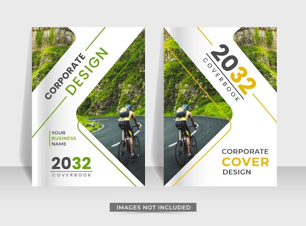 Corporate modern flyer poster and book cover design template in a4 size can be adapt to annual report magazine banner brochure