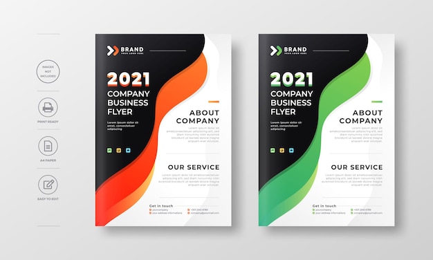 Corporate modern Flyer Poster and book cover design