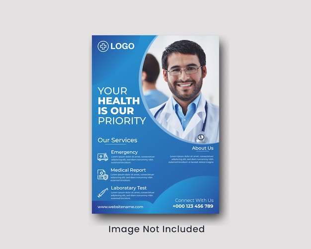 corporate modern health care flyer