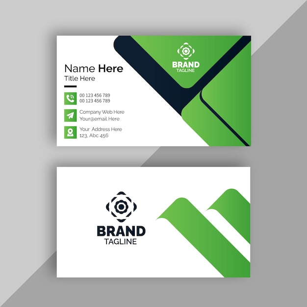 Corporate modern minimal creative unique stylish business card design and visiting card design