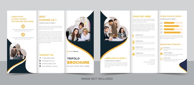 Corporate modern professional trifold brochure