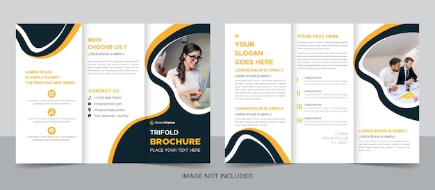 Corporate modern professional trifold brochure