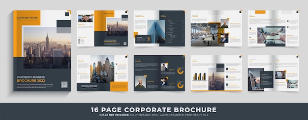 Corporate Multipage minimalist business brochure template design