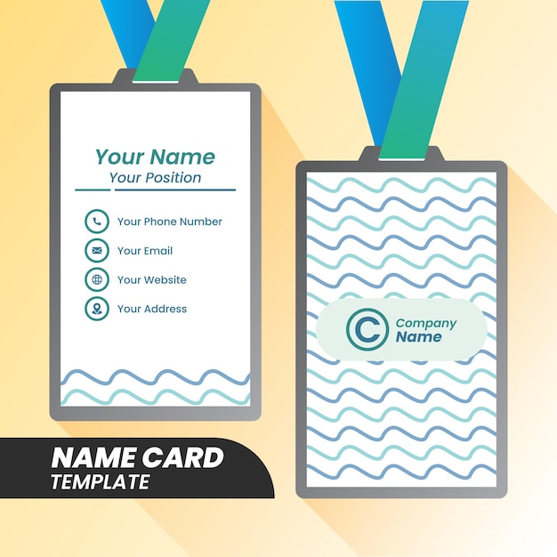 Corporate Name card design double sided Name card design template flat design Name card inspiration