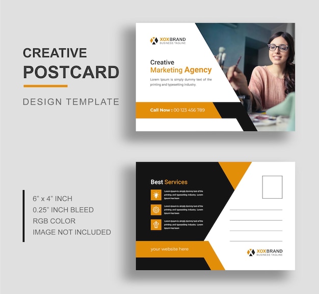 corporate postcard design template