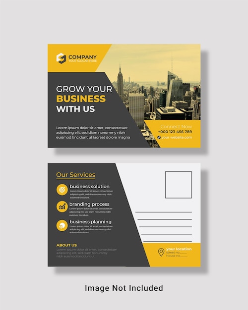 Corporate Postcard Template design