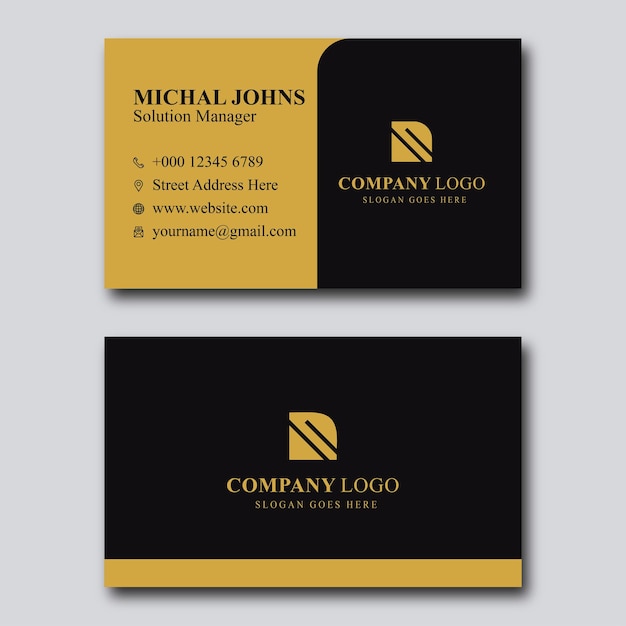 Corporate professional elegant business card design