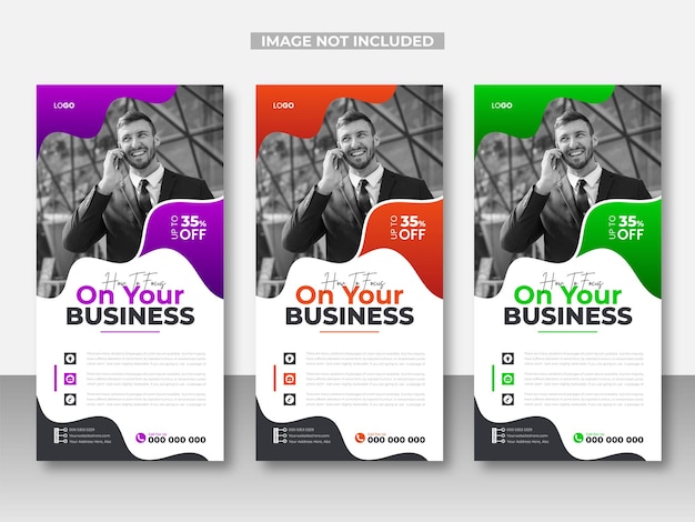 Corporate rack card or dl flyer design