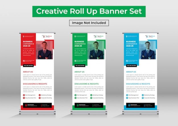 Corporate roll up banner set