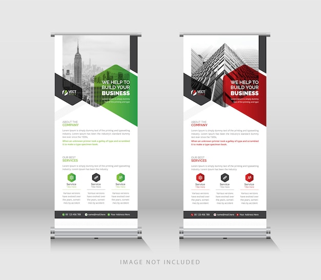 Corporate roll up banner template