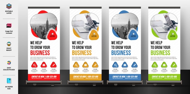 Corporate Roll Up Banner Template