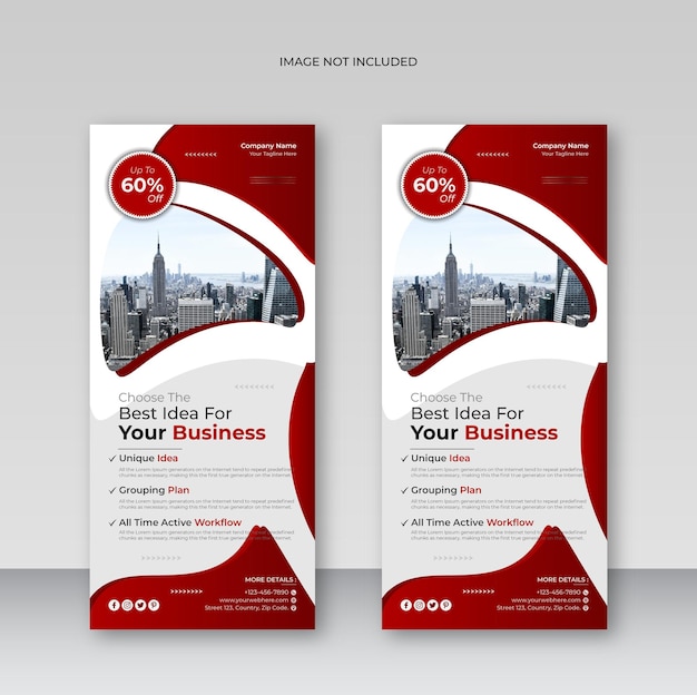 corporate roll up display standee presentation purpose design for your smart business