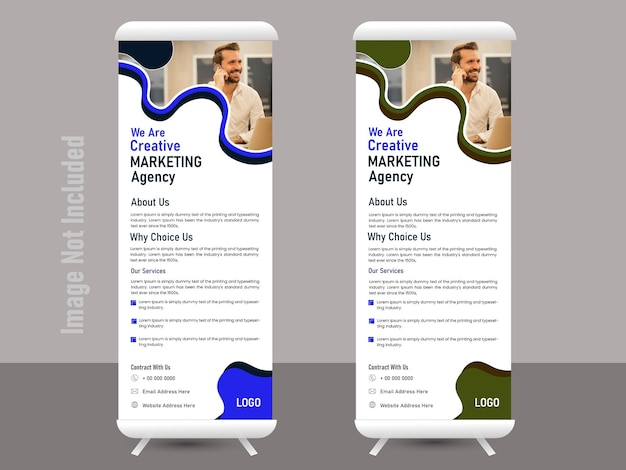 Corporate rollup banner template