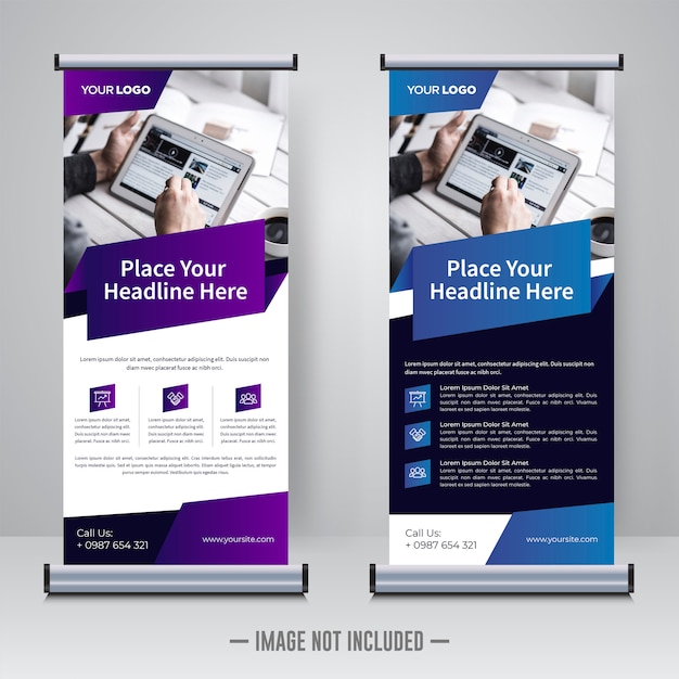 Corporate rollup  design template