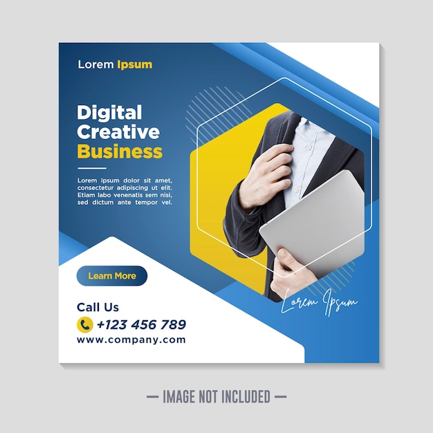 Corporate social media banner template