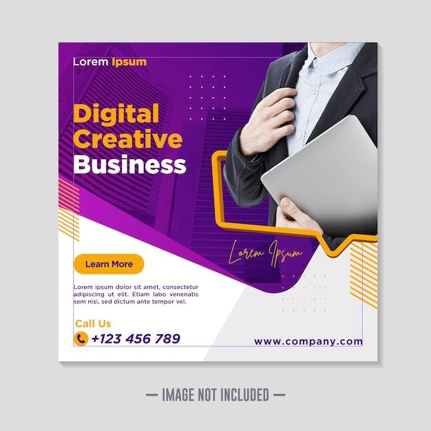 Corporate social media banner template