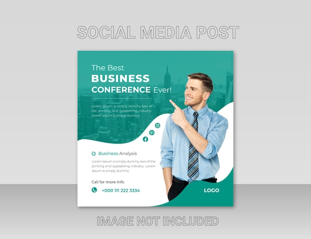 Corporate Social Media Post Template Design