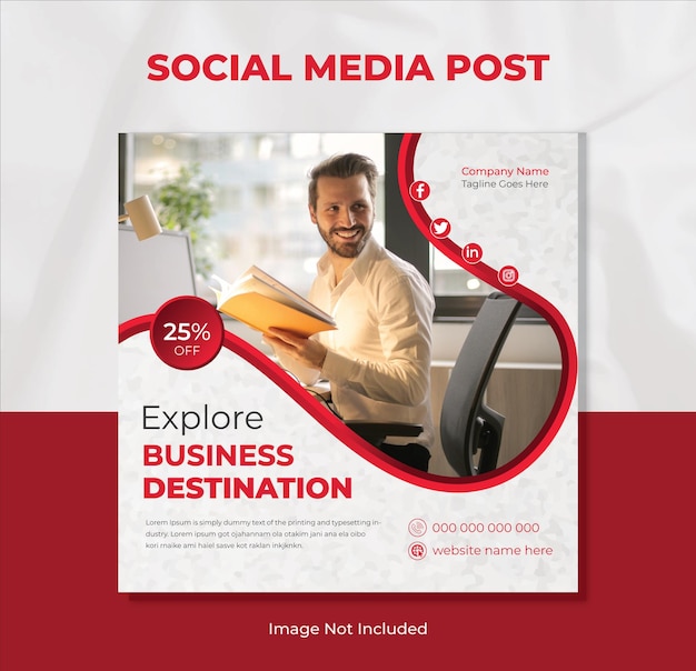 Corporate Social Media Post Template Or Instagram Post Premium