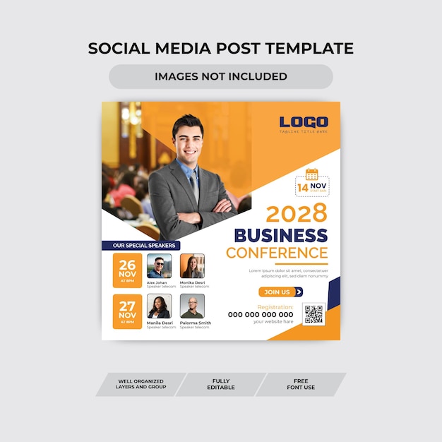 Corporate Social Media Post Template