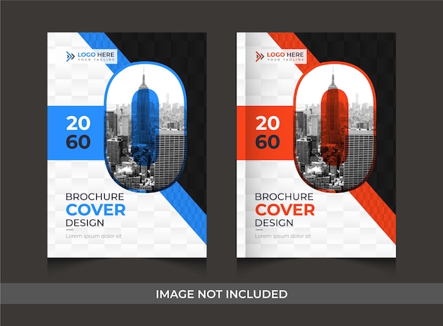 Corporate standers brochure cover design template for Vector