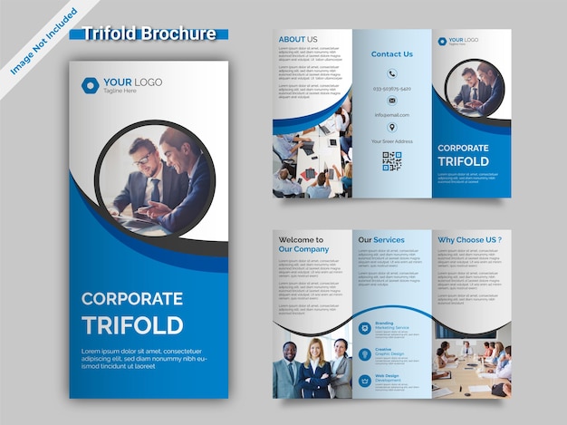 Corporate Trifold Brochure Design Template