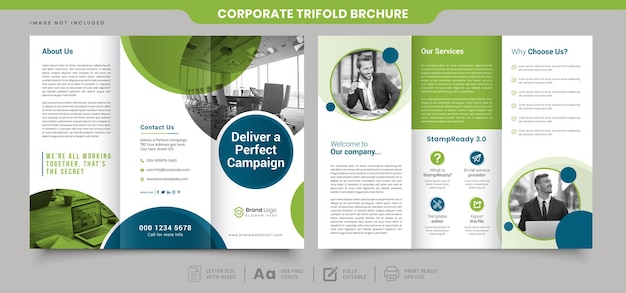 Corporate Trifold Brochure Design Template