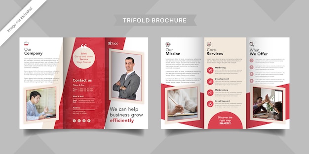 Corporate trifold brochure template