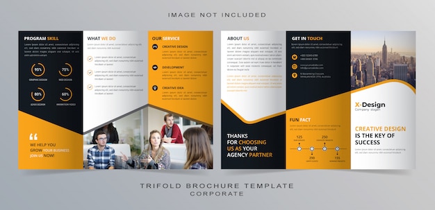 Corporate Trifold brochure template