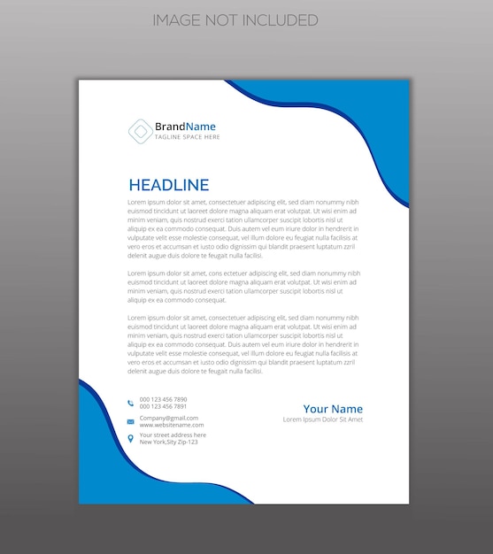 Corporate Unique Latter head Design Template