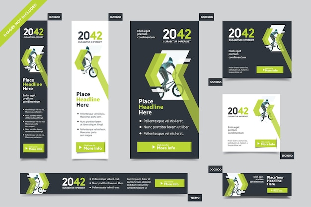 Corporate Web Banner Template in multiple sizes