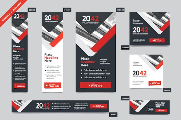 Corporate Web Banner Template in multiple sizes