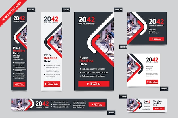 Corporate Web Banner Template in multiple sizes