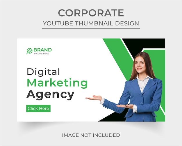 Corporate youtube thumbnail template