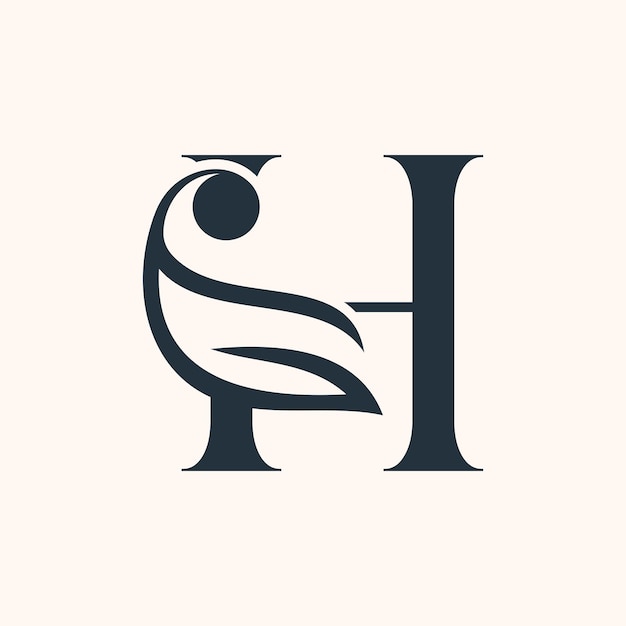 COSMETIC BEAUTY SPA MASSAGE WEDDING LOGO LETTER H