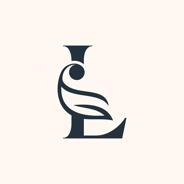 COSMETIC BEAUTY SPA MASSAGE WEDDING LOGO LETTER L