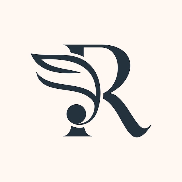 COSMETIC BEAUTY SPA MASSAGE WEDDING LOGO LETTER R