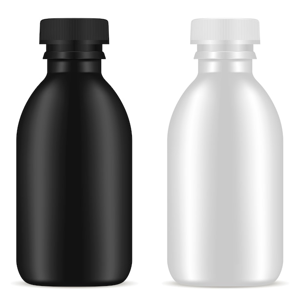 Cosmetic blank Bottle Product Set. Jar Container.